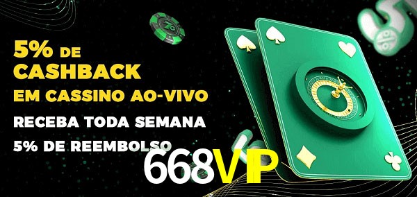 Promoções do cassino ao Vivo 668VIP